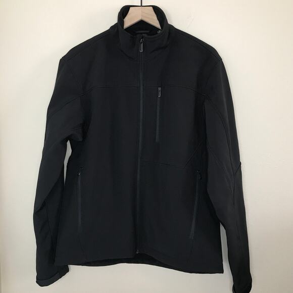 TUMI T-Tech Soft Shell Full Zip Jacket Minimalist Classic Preppy Size Medium - Picture 1 of 7